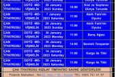 Çan Tiyatrosu Ocak 2023 Programı