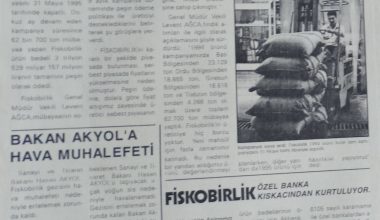FINDIK FİSKOBİRLİK’İN SESİ 1-30 HAZİRAN 1995