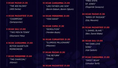 TRT 2’de ocak ayında yayınlanacak ödüllü ve prestijli filmler