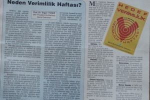 KALKINMADA ANAHTAR VERİMLİLİK ARALIK 1992