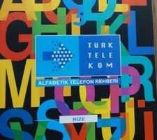 RİZE TELEFON REHBERİ 1996