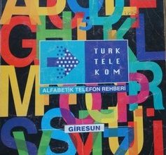 GİRESUN TELEFON REHBERİ 1996