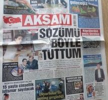AKŞAM GAZETESİ 15 TEMMUZ 2012