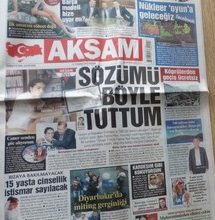AKŞAM GAZETESİ 15 TEMMUZ 2012 AKŞAM GAZETESİ 15 TEMMUZ 2012