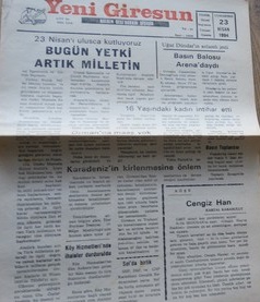 YENİ GİRESUN 23 NİSAN 1994