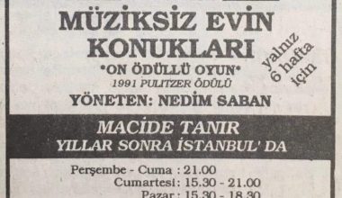 “Alkışlarım Sahnede Kalsın”