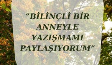 BİLİNÇLİ BİR ANNEYLE YAZIŞMAMI PAYLAŞIYORUM