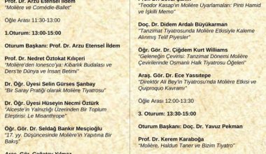 İstanbul Üniversitesi’nde “Molière 400 Yaşında”
