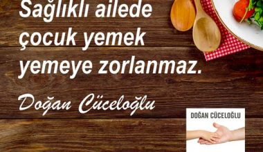 ‘Sağlıklı ailede çocuk yemek yemeye zorlanmaz.