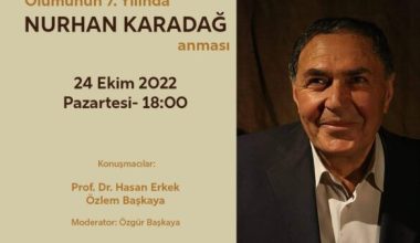 İTD, 24 Ekim’de “Nurhan Karadağ Anması” Düzenliyor