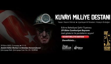 Edirne Şehir Tiyatrosu Perdelerini 29 Ekim’de Açıyor