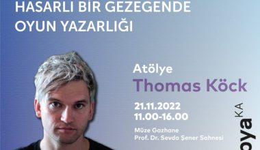 Yeni Konuğu Almanyalı Yazar Thomas Köck Yeni Konuğu Almanyalı Yazar Thomas Köck