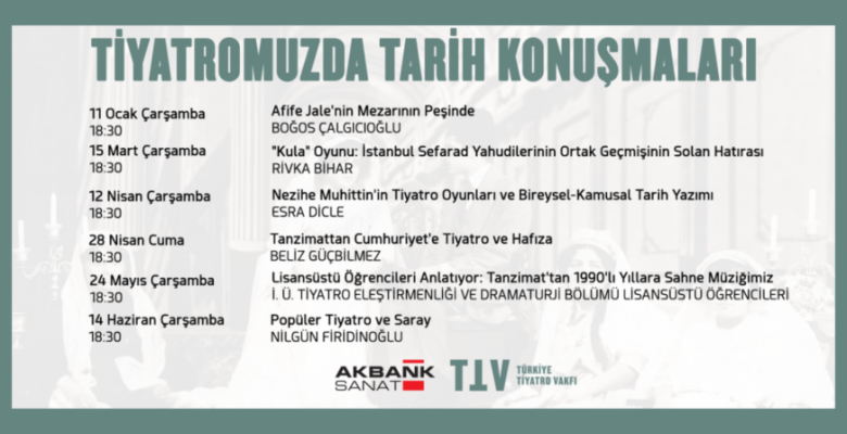 “Tiyatromuzda Tarih Konuşmaları” Etkinlik Takvimi Değişikliği