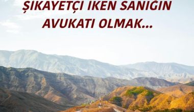 ŞİKAYETÇİ İKEN SANIĞIN AVUKATI OLMAK…