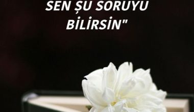 EVLADIM SEN ŞU SORUYU BİLİRSİN EVLADIM SEN ŞU SORUYU BİLİRSİN