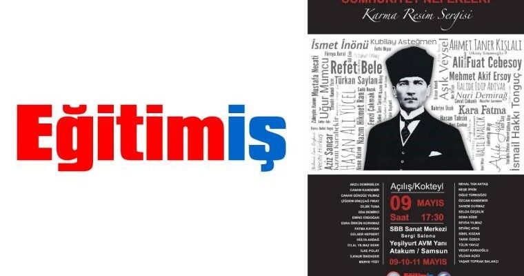Eğitim-İş’ten ‘Cumhuriyet Neferleri Karma Resim’ sergisi