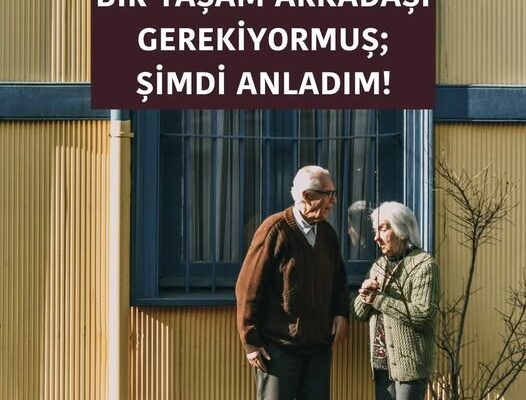 İNSANA BİR YAŞAM ARKADAŞI GEREKİYORMUŞ; ŞİMDİ ANLADIM!