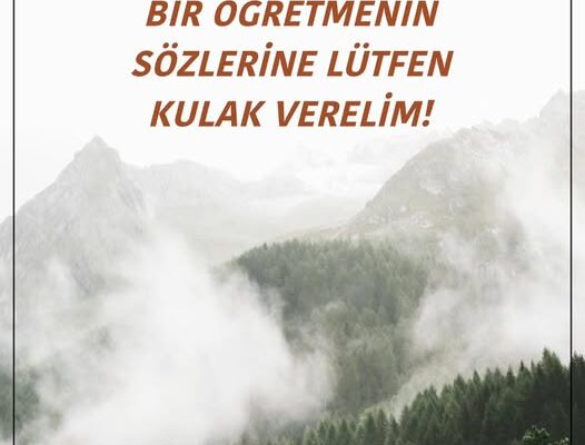 ANNELER VE BABALAR! BİR ÖĞRETMENİN SÖZLERİNE LÜTFEN KULAK VERELİM!