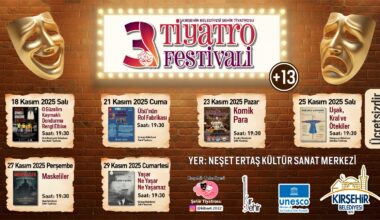 3. TİYATRO FESTİVALİ BAŞLIYOR