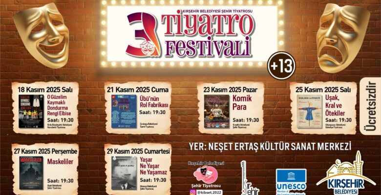 3. TİYATRO FESTİVALİ BAŞLIYOR