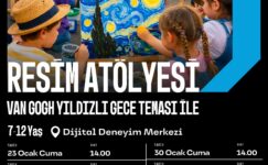 Van Gogh Yıldızlı Gece Temalı Resim Atölyesi