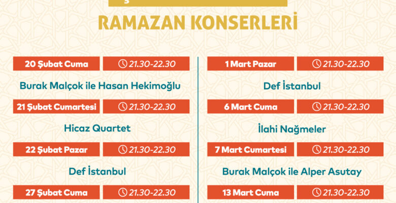 Şerefiye Sarnıcı Ramazan Konserleri