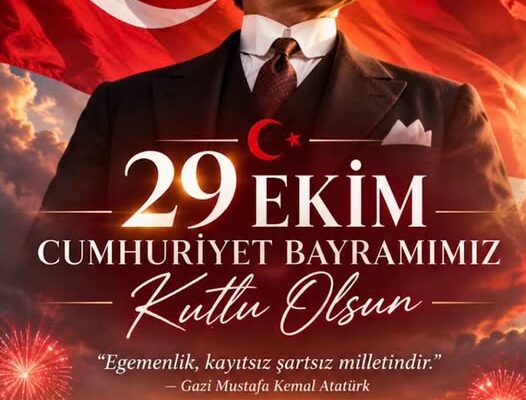 CUMHURİYET BAYRAMIMIZ KUTLU OLSUN!